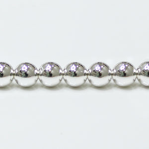 Imitation Pearl Beads-Silver